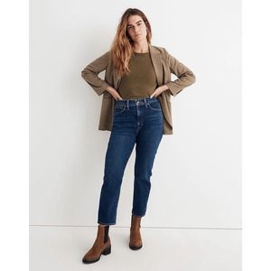 New With Tag - Madewell Women's The MomJean Denim Jeans In Hoover Wash Size W 27
